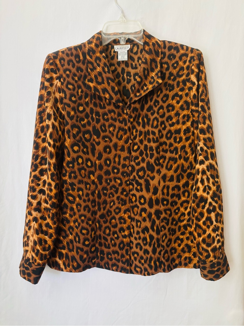 Lauren Lee Vintage Leopard Print Blouse